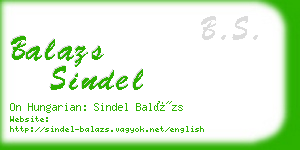 balazs sindel business card